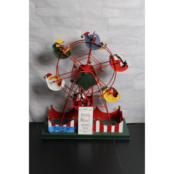Animal Metal Ferris Wheel Christmas Decor - Picture 1 of 6
